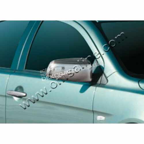 Хром накладки на дзеркала Omsa Line для Mitsubishi Lancer 2007-
