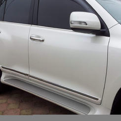 Молдинги на двері для Toyota Land Cruiser Prado 150, Lexus GX дизайн 13-17 рік