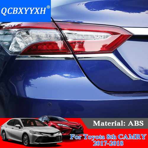 Хром накладки під задні ліхтарі для Toyota Camry 70 2018+