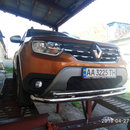 Захист передній подвійний D6042 для Renault Duster 2018+