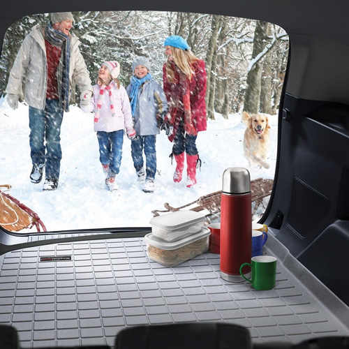 Килимок в багажник коричневий з накидкою Weathertech USA для Toyota LC 200/LX 570 (7 місць)