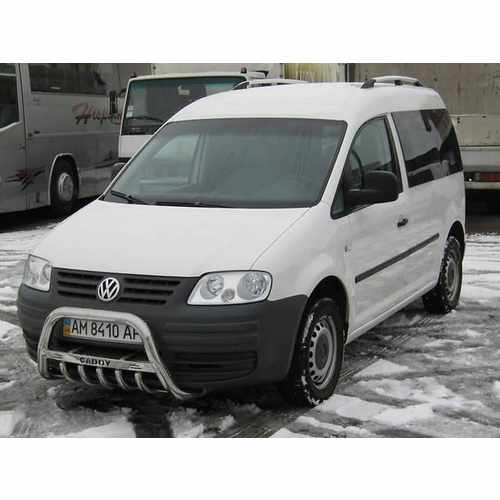 Кенгурятник з написом і грилем для Caddy 2011-2015