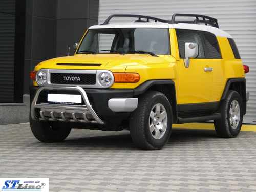 Кенгурятник з перемичкою і грилем D60 для Toyota FJ Cruiser 2008+