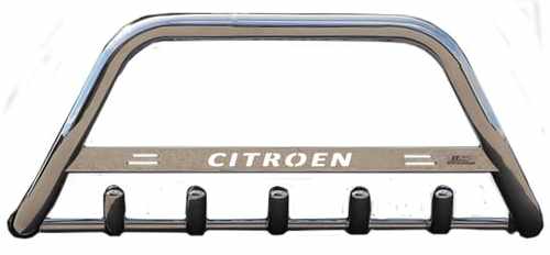 Кенгурятник з написом і грилем D51 для Citroen Nemo 2008+ (WT004)