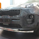 Захист переднього бампера (подвійний) d60/42 для KIA Sportage 2016-2018