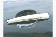 Хром накладки на ручки нерж для Mitsubishi Lancer 10, Outlander XL 06-12, Mitsubishi Outlander 12+, ASX, Peugeot 4007 Carmos (Туреччина)