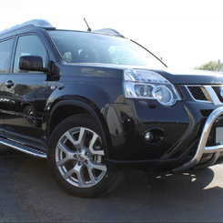Кенгурятник с клыками для Nissan X-trail 2007-2013