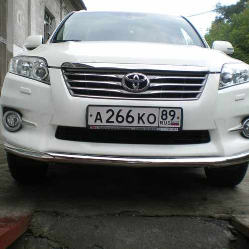 Захист передній (чорний метал) для Toyota Rav 4 2010-2012