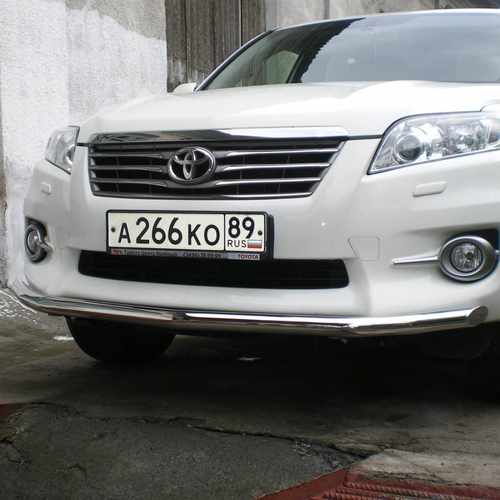 Захист передній (чорний метал) для Toyota Rav 4 2010-2012