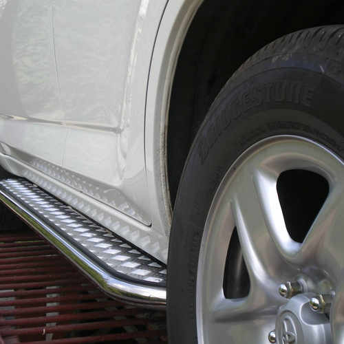 Пороги майданчик нерж для Toyota Rav 4 2006-2012 майданчик з алюмінієвим листом d42