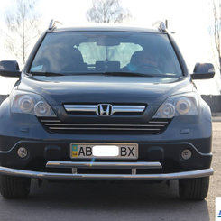Захист переднього бампера подвійний для Honda CRV 2006-2010