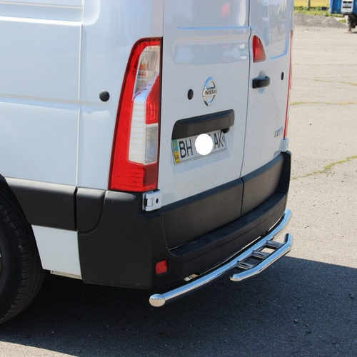 Захист заднього бампера (сходинка) для Renault Master 2010+ (NISSAN NV400 -2010+, Opel Movano-2010+)