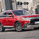 Захист переднього бампера для Mitsubishi Outlander 2015+