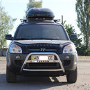 Кенгурятник з написом для Hyundai Tucson 2004-