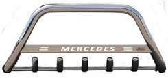 Кенгурятник з написом і грилем D51 для Mercedes Sprınter 2000-2006 (WT004)