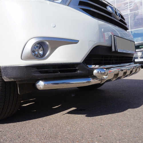 Захист переднього бампера подвійний з захистом картера Can oto для Toyota Highlander 2010-2014