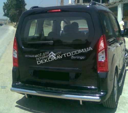 Захист заднього бампера Can Otomotiv для Citroen Berlingo 2008+