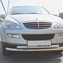 Захист переднього бампера Can Oto для Ssang Yong Kyron (2006-) (подвійний) d 70/60