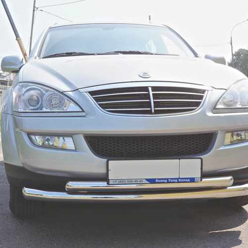 Захист переднього бампера Can Oto для Ssang Yong Kyron (2006-) (подвійний) d 70/60