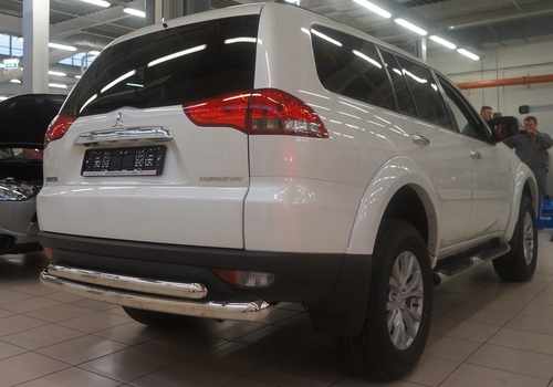Захист заднього бампера Can Oto для Mitsubishi Pajero Sport (2008-2016) (подвійна) d 70/60