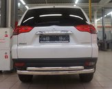Захист заднього бампера Can Oto для Mitsubishi Pajero Sport (2008-2016) (подвійна) d 70/60