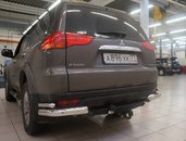 Захист заднього бампера Can Oto для Mitsubishi Pajero Sport (2008-2016) (куточки) d 60/42