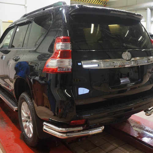 Захист заднього бампера куточки подвійні Can Oto для Toyota Land Cruiser 150