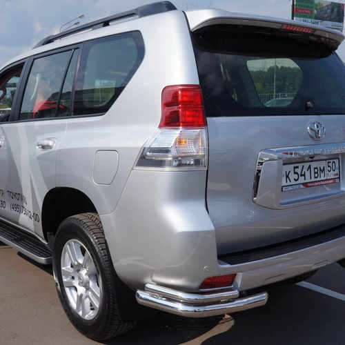 Захист заднього бампера куточки подвійні Can Oto для Toyota Land Cruiser 150