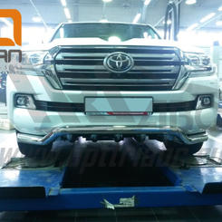 Захист переднього бампера Toyota Land Cruiser 200 (крім Premium ) (хвиля) d76/60