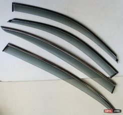 Дефлектори вікон вітровики з хром окантовкою з нерж. для BMW 3 серії F30