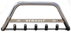 Кенгурятник з написом і грилем D51 для RENAULT Koleos 2008-2016 (WT004)