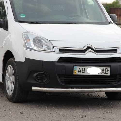 Захист переднього бампера одинарний d60 для Citroen Berlingo 2008+-