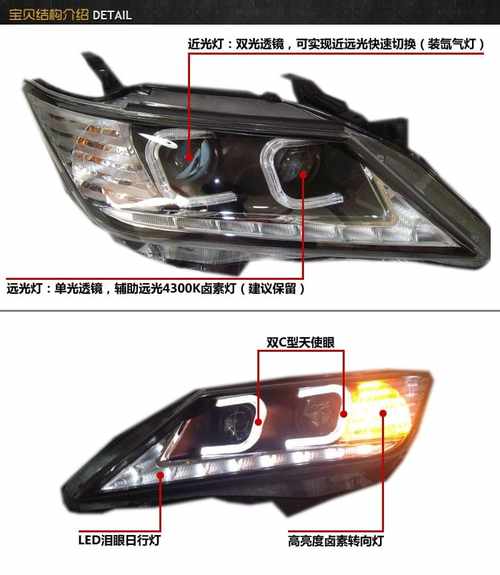 Toyota Самгу V50 оптика передня Lexus стиль 2012-2015