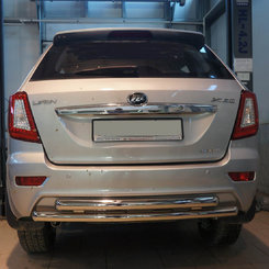 Захист заднього бампера подвійна для Lifan X60 2013+