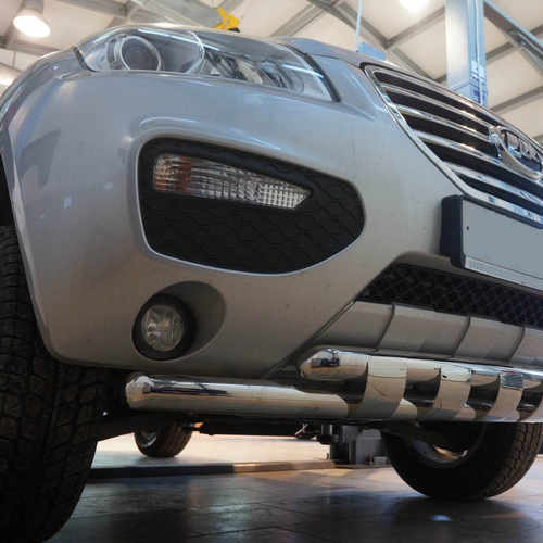 Захист переднього бампера подвійний з перемичками для Lifan X60 2013+
