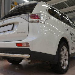 Захист заднього бампера труба Mitsubishi Outlander 2012-2015, 2015+