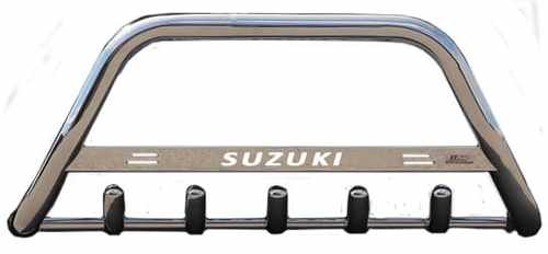 Кенгурятник з написом і грилем D60 для Suzuki Grand Vitara 1997-2005 (WT004)