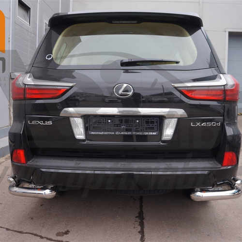 Захист заднього бампера Lexus LX (2015-) (куточки) d60/42