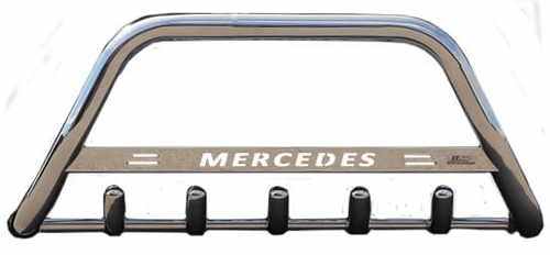 Кенгурятник з написом і грилем D60 для Mercedes Sprınter 2006+ (WT004)