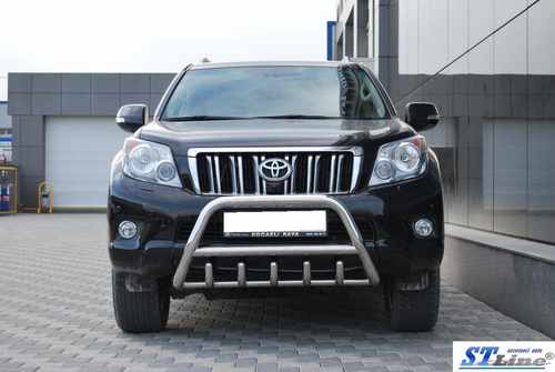 Кенгурятник з перемичкою і грилем D60 для Toyota Prado 150 09-13