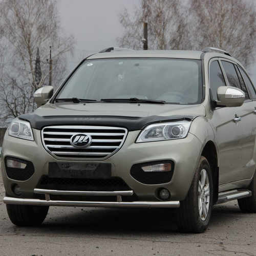 Захист переднього бампера подвійний для Lifan X 2011+