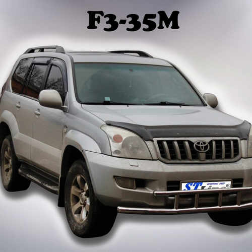 Захист переднього бампера подвійний для Toyota Prado 120