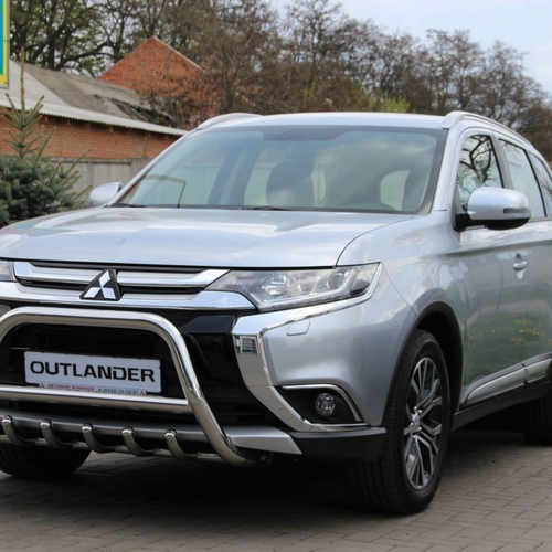 Кенгурятник з перемичкою і грилем D51 для Mitsubishi Outlander 2015+