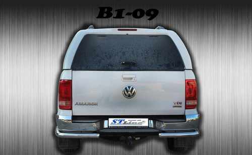 Захист заднього бампера "кути одинарні" для VW Amarok 2010-