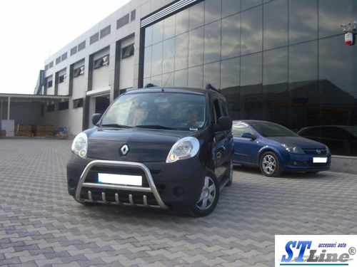 Кенгурятник з перемичкою і грилем D60 для Renault  2008+
