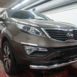 Захист переднього бампера KIA Sportage 2010-2015 (одинарний) d 60