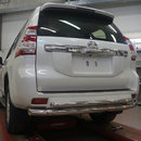 Захист заднього бампера Toyota Land Cruiser 150 (2009-2013/2013+) (подвійна) d 60/60