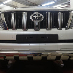 Захист переднього бампера Toyota Land Cruiser 150 2013-2017 (подвійний Shark) d 60/60