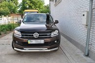 Захист переднього бампера труба подвійна Амарок