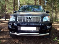 Захист переднього бампера подвійний для Прадо 120